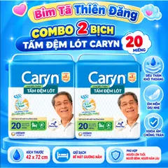 [ COMBO 2 BỊCH ] Tấm Đệm Lót Caryn Cho Người Lớn Size L10 L20 XL14 – Thấm Hút Tốt, Tiện Lợi, Chăm Sóc Người Cao Tuổi