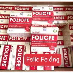 NANOFOLICFE +++ nano fe folic bổ sung sắt và acid folic, giảm thiếu máu do thiếu sắt, hỗ trợ quá trình tạo máu ống 