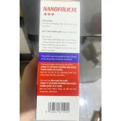 NANOFOLICFE +++ nano fe folic bổ sung sắt và acid folic, giảm thiếu máu do thiếu sắt, hỗ trợ quá trình tạo máu ống 