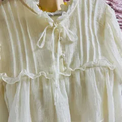 Áo babydoll nữ tay bồng phối bèo dễ thương chất vải tơ mềm mại không ngứa Hyday.khosi