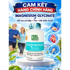 Viên Uống Bổ Sung Magnesium Glycinate 180 Viên Feel Good Company Mỹ