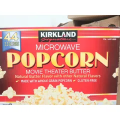 lốc 4 bắp KIRKLAND bằng lò vi sóng, 93,5G 1 gói, HSD :4/27