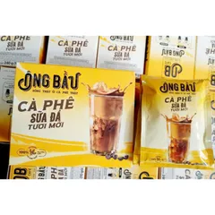 Cà phê sữa đá Ông Bầu 240g(10 gói) hsd: 5/7/2027