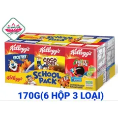 ngũ cốc ăn sáng KELLOGG'S 170 gr lốc 6 hộp (3 loại),hsd 12/26/27
