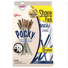 Gói 160g(8 nhỏ) bánh que Pocky có 3 vị, hsd: 1/12/2026