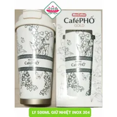Ly giữ nhiệt inox 304 cà phê phố gold 500ml
