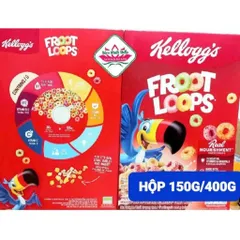 ngũ cốc Kellogg's Froot Loops 150/400g, hsd:3/27