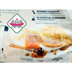 bánh quy Quaker hạnh nhân mật ong 250g.hsd:1/27