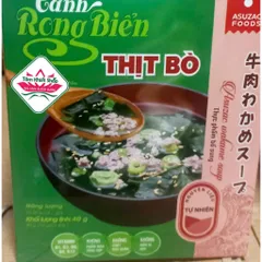 Canh rong biển Asuzac nhiều vị hộp 10 gói RONG biển ASUZAC ,hsd :1/27
