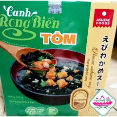 Canh rong biển Asuzac nhiều vị hộp 10 gói RONG biển ASUZAC ,hsd :1/27