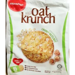 bánh quy Yến mạch OAT KRUNCH 360G hạt phỉ, hsd:4/27