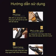 Bàn chải đánh giày lông mềm cao cấp mới, dụng cụ vệ sinh đồ da kết hợp với xi đánh giày để đạt hiệu quả tối đa