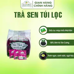 Trà Túi Lọc Xanh , Sen , Nhài - Bịch 100 gói Trà Sạch Tân Cương Xanh