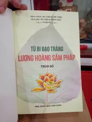 Kinh Lương Hoàng Sám Pháp bìa cứng ép kim