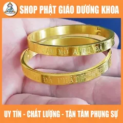 Vòng nam mô a di đà phật VÀNG CAO CẤP TITAN