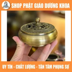 Lư Đồng Xông Trầm Hương K1 cao 6cm Dùng Cắm Nhang Không Tăm, Trầm Hương, Nhang Vòng Trang Trí Tiểu Cảnh, Bàn Thờ Nhỏ