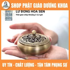 Lư Đồng Xông Trầm Hương K1 cao 6cm Dùng Cắm Nhang Không Tăm, Trầm Hương, Nhang Vòng Trang Trí Tiểu Cảnh, Bàn Thờ Nhỏ