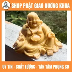 Tượng Phật Di Lặc Cười Hoan Hỉ Cao 9cm GIÁ TẠI XƯỞNG  DƯƠNG KHOA SHOP