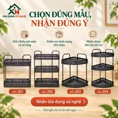 Kệ nhà tắm nhà bếp inox đen nhiều  tầng Gia Dụng Xứ Nghệ, thiết kế vuông chắc chắn tiện dụng
