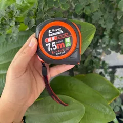 Thước cuộn Kapusi 5m 7.5m  - Thước mét, thước lỗ ban vỏ bọc nhựa cao cấp