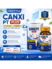 Tăng chiều cao Canxi PT PLUS hỗ trợ phát triển chiều cao toàn diện, bổ sung Canxi, Vitamin D3 K2 cho trẻ-Chính hãng