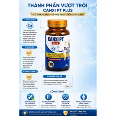 Tăng Chiều Cao Cho Mọi Lứa Tuổi -Viên uống Canxi PT PLUS- Nguyên Liệu Nhập Khẩu Từ Pháp (CHÍNH HÃNG)