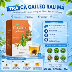 Trà Cà Gai Leo Rau Má Thanh Nhiệt Mát Gan – Hỗ Trợ Giải Độc Gan, Đẹp Da, Giảm Nóng Trong Hộp 30 Gói