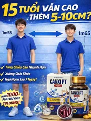 Tăng chiều cao Canxi PT PLUS hỗ trợ phát triển chiều cao toàn diện, bổ sung Canxi, Vitamin D3 K2 cho trẻ-Chính hãng