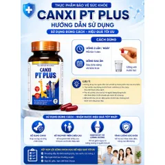 Canxi PT Plus 60 Viên – Tăng Chiều Cao, Bổ Sung D3 K2, Giúp Xương Chắc Khỏe, Hấp Thu Tốt