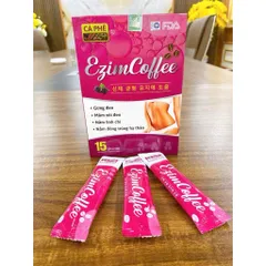 Cà Phê Ezim Coffee hỗ trợ giảm cân, giảm thèm ăn, hạn chế hấp thu chất béo-hộp 15 gói