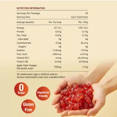Kẹo dẻo giấm táo giảm cân Unichi Apple Cider Vinegar Gummy (60 viên)