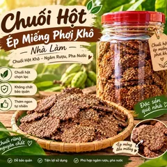 Chuối Hột Ép Miếng Phơi Khô Nhà Làm – Chuối Hột Khô Ngâm Rượu, Pha Nước