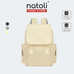 Balo thời trang Natoli B19 phá cách nhiều ngăn đựng laptop 15.6 inch tiện dụng chất liệu chống trượt nước