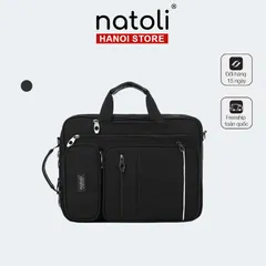 Balo cặp đa năng 3 in 1 thời trang Natoli B17 đi học, đi làm nhỏ gọn tiện lợi, chống thấm nước hiệu quả