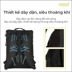 Balo Du Lịch NATOLI Chống Sốc Chống Nước Chất Liệu Siêu Nhẹ Kiểu Dáng Thời Trang - Discovery Backpack B3