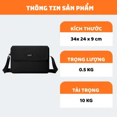 Túi Đeo Chéo NATOLO Vừa Laptop 13 Inch Đi Học Đi Làm Chống Nước - Casual Cross T2