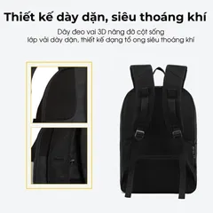 Balo Đi Học Nam Nữ NATOLI Phong Cách Thời Trang Chống Nước Chất Liệu Siêu Nhẹ - Dynamic Backpack B1