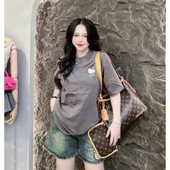 Set áo thun quần short jeans freesize 40 đến 55ký 850541