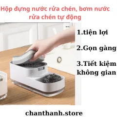 Hộp đựng nước rửa chén, bơm nước rửa chén tự động tiện lợi , tiết kiệm không gian. 850543