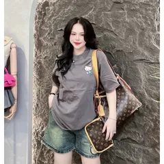 Set áo thun quần short jeans freesize 40 đến 55ký 850541