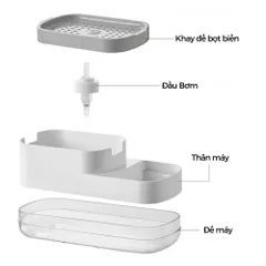 Hộp đựng nước rửa chén, bơm nước rửa chén tự động tiện lợi , tiết kiệm không gian. 850543