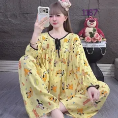 Bộ Đồ Tole Nữ Tay Dài Quần Dài Mặc Nhà, Đồ Ngủ Nữ Vải Tole