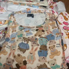 Đồ Bộ Tole Nữ Form Babydoll Tay Dài Quần Dài, Đồ Mặc Nhà Nữ Thoải Mái, Bộ Đồ Ngủ Nữ Dễ Thương