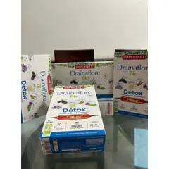 Nước uống thải độc Superdiet drainaflore bio detox 5IN1 -thải độc gan, thận , ruột, phổi,da.