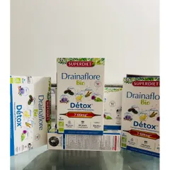 Nước uống thải độc Superdiet drainaflore bio detox 5IN1 -thải độc gan, thận , ruột, phổi,da.