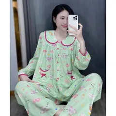 Đồ bộ tole cổ lá sen tay dài quần dài mặc nhà đi chợ , Tiếp khách ngày Tết ,thu đông vải mịn mát