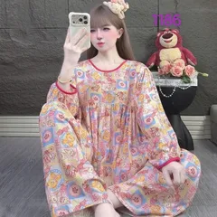 Đồ Bộ Nữ Tole Form Babydoll Tay Dài + Quần Dài, mặc nhà tiếp khách  Freesize 65kg – Bộ Thời Trang Thoải Mái
