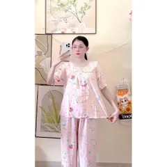 Đồ bộ tole nữ cổ lá sen mặc nhà đi chợ mát nhẹ dễ thương