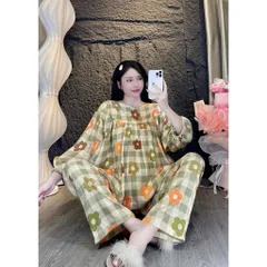 Đồ Bộ Tole  Tay Dài Quần Dài Nữ Mặc Nhà Thoáng Mát,tiếp khách, đi chợ che nắng lịch sự