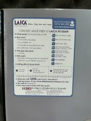 Cân Sức Khỏe Điện Tử Laica PS1052W Chính Hãng - Thiết Kế Sang Trọng Italy, Đo Nhanh Chính Xác Tối Đa 180kg